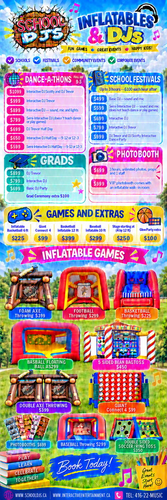 School Event Packages & Pricing